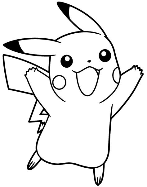 picachu para pintar|51 Desenhos do Pikachu para colorir